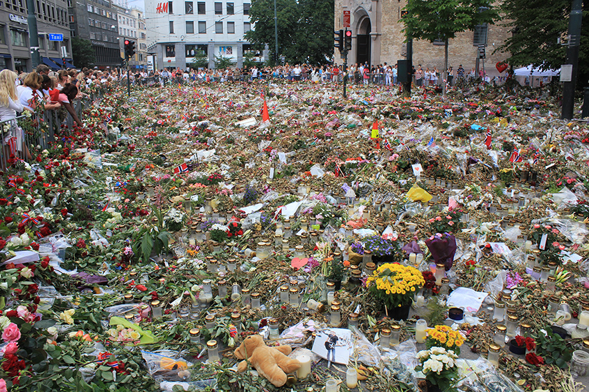 Oslo 22 juli public domain bilde