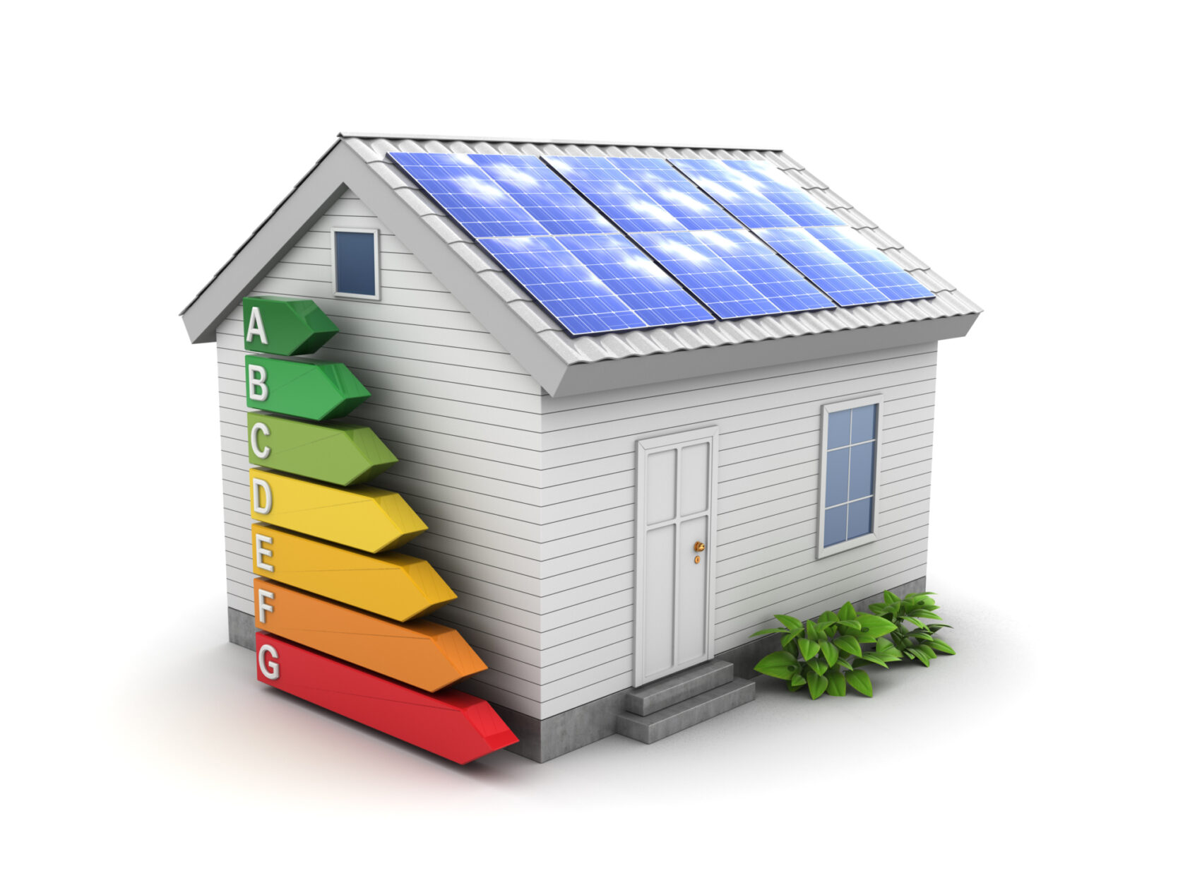Illustrasjon: Colourbox, Å redusere energiforbruket er viktig for å bremse den globale oppvarmingen og for lommebøkene våre., Illustrasjon - Energiklasser i bolig, <p>Illustrasjon: Colourbox</p>, 