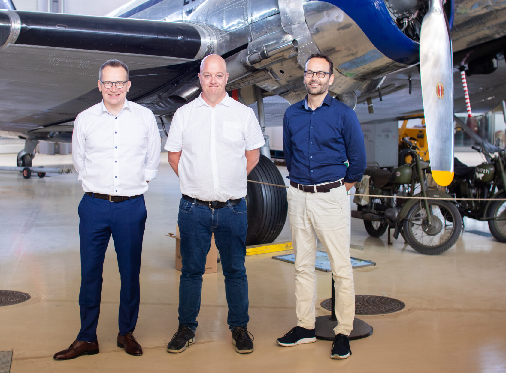Katrine Jaklin, NORCE, Dr. Martin Fengler, CEO Meteomatics AG, Nils Håheim-Saers, Project Manager NORCE and Arve Dahl Nielsen, CEO Meteomatics AS, Foto Katrine Jaklin NORCE 0473, ,