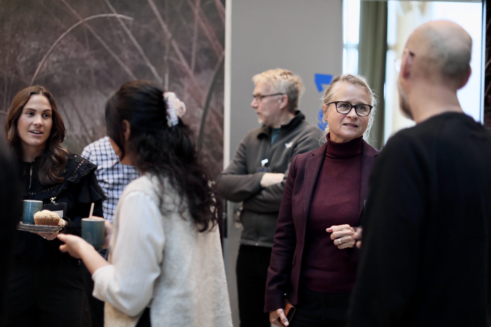 Andreas R. Graven, På Biosirkels årlige samling med partnere og eksterne foredragsholdere var det gode muligheter til å utveksle erfaringer og løsninger for bioøkonomien på Vestlandet., Samtale1, ,