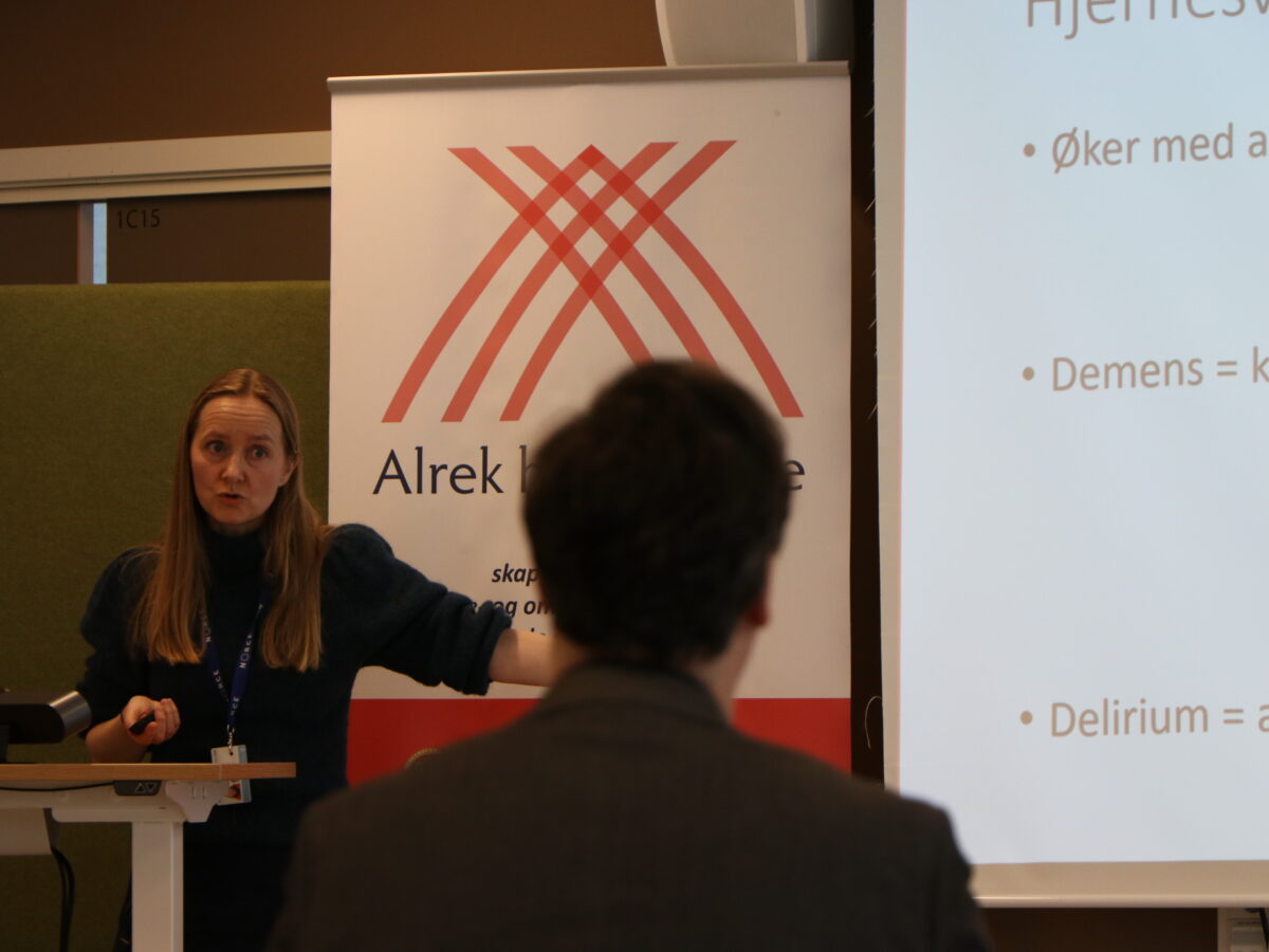 Rune Rolvsjord, Marit Stordal Bakken er spesialist i indremedisin og i geriatri i Nasjonalt Kompetansesenter for Legevaktmedisin (NKLM). Her presenterer hun innspillene om eldrehelse for Kvinnehelseutvalget i fjor., Marit S, ,