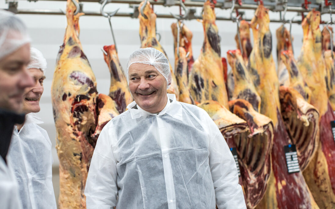 says Ueland, who also has a 1,000 square meter slaughterhouse to the delight of many farmers in the village.