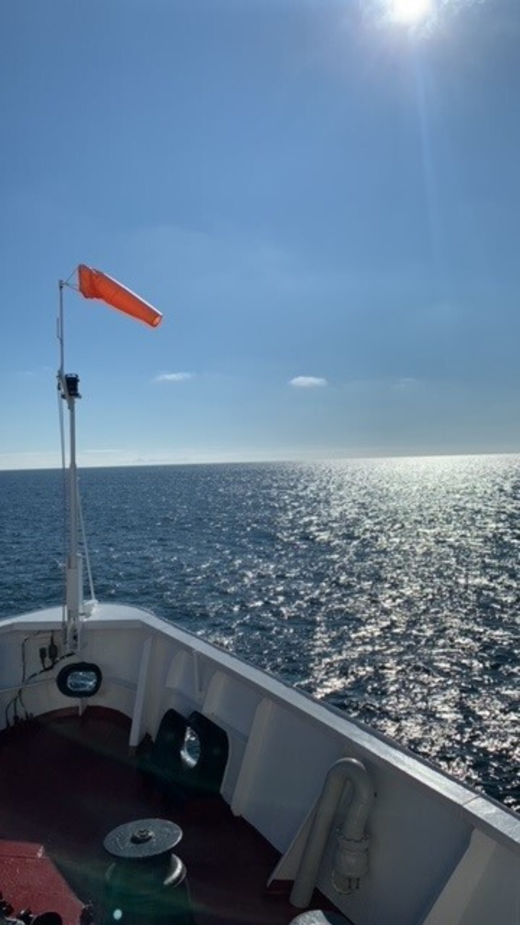 Stijn de Schepper, Bilde fra boreskipet JOIDES Resolution. Bildet er fra første teststed ved Svalbard. Her boret de etter sedimentkjerner ned til mellom 300 meters dyp., Stijn de Schipper 2, ,