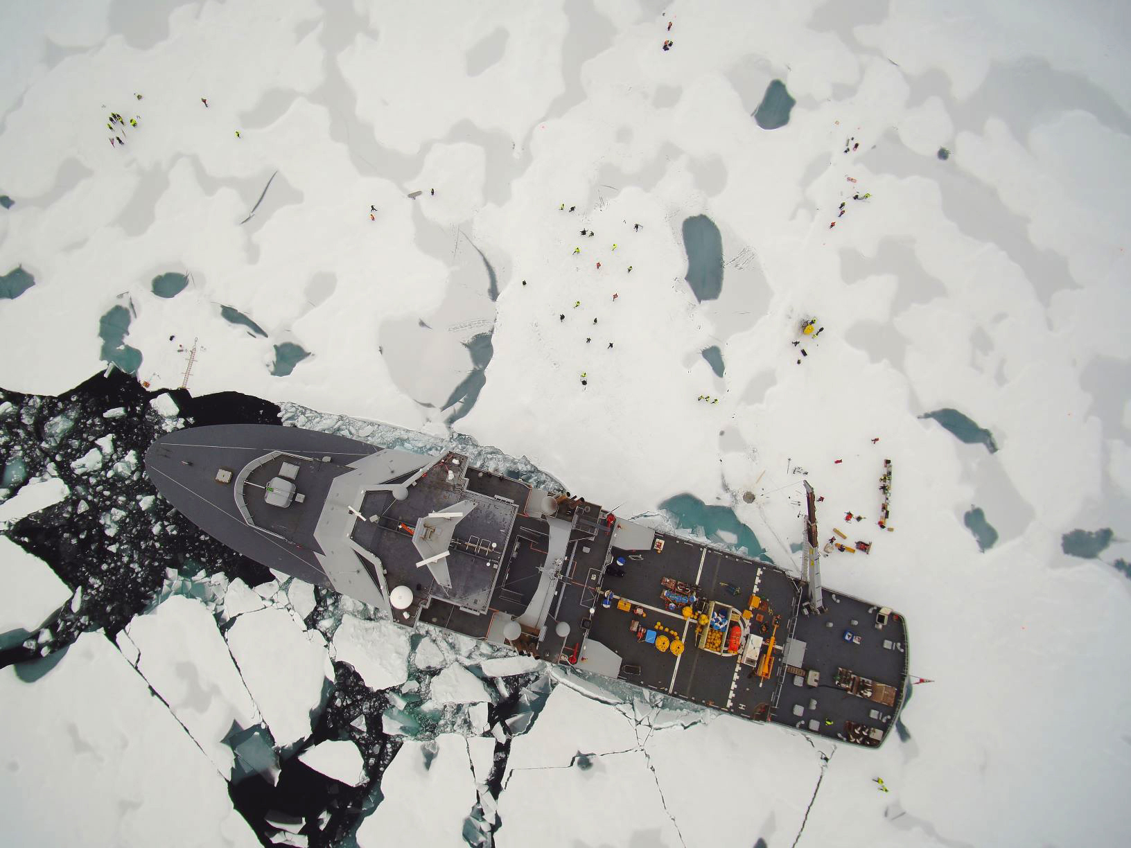, Nordpolen med drone. Foto: Tom Rune Lauknes, NORCE, Nordpolen med drone 1, , 