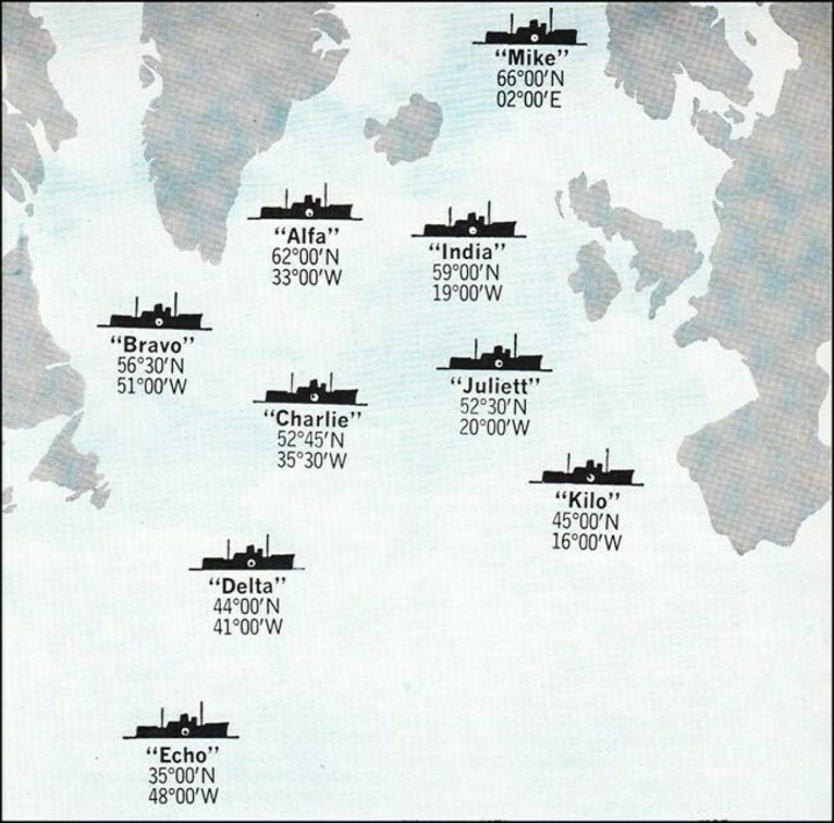 NORCE, Stasjon M kom på plass i 1948 fordi luftfarten mellom Europa og Amerika økte etter andre verdenskrig. Det ble da behov for både bedre værvarsler og redningsmuligheter i tilfelle flyhavari. M var da en av 13 målestasjoner totalt., 13 målestasjoner opprettet i 1948 M utenfor Norge, ,