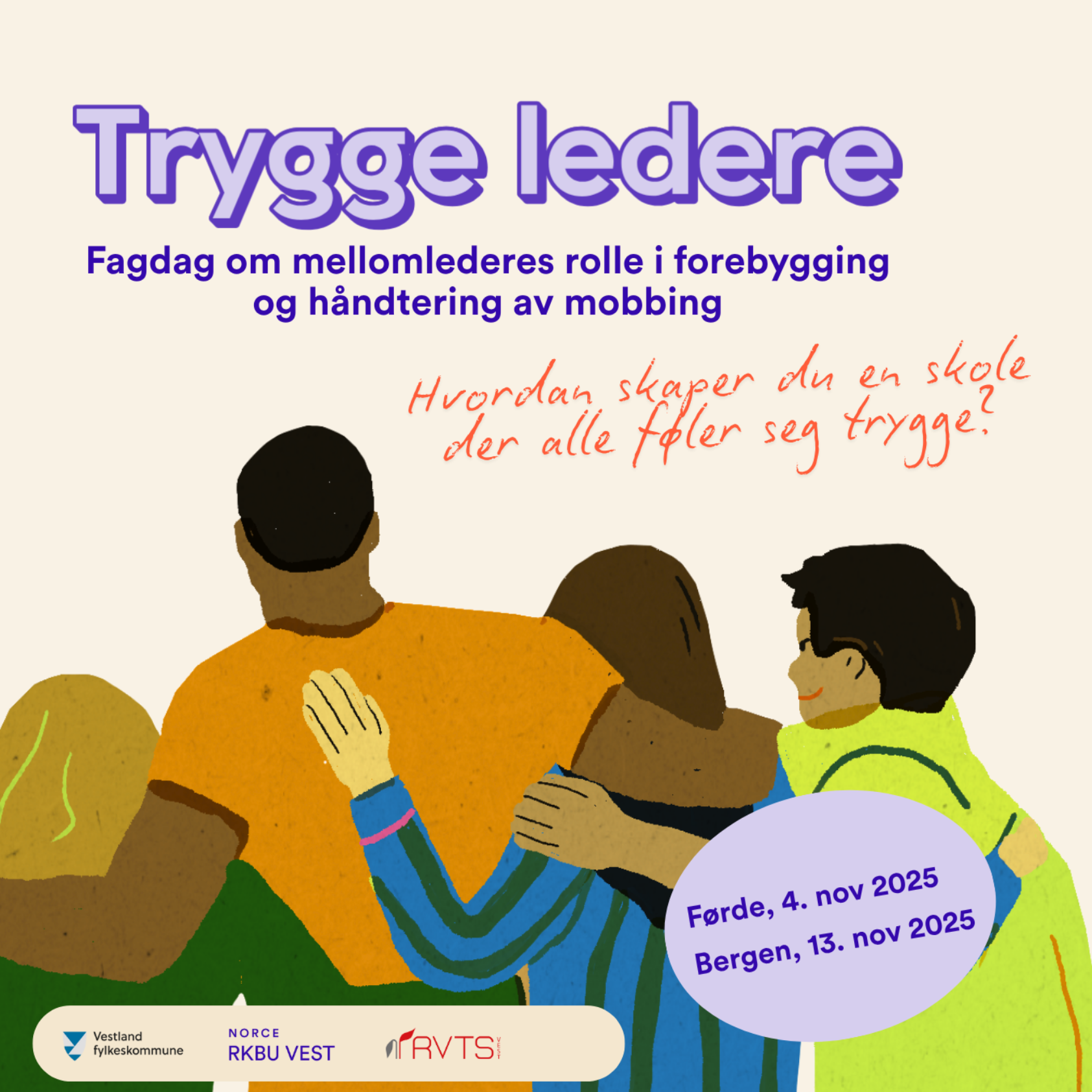 , , Tryggeledere_plakat1, , Reklameplakat for arrangement