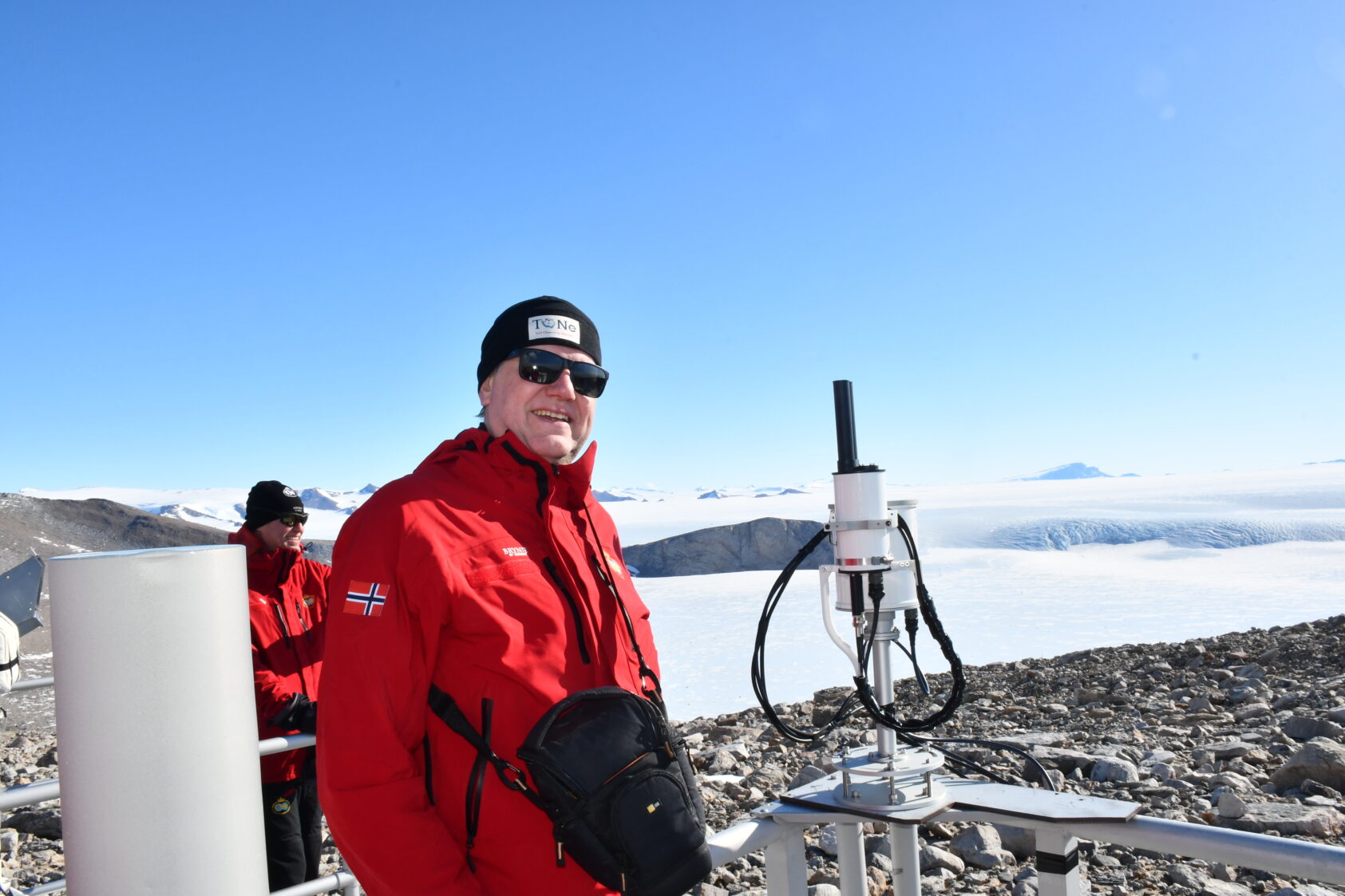 , Rune Storvold fra NORCE på plass på Trollhaugen i Antarktis., Rune Storvold, <p>NORCE</p>, Rune Storvold i Antarktis