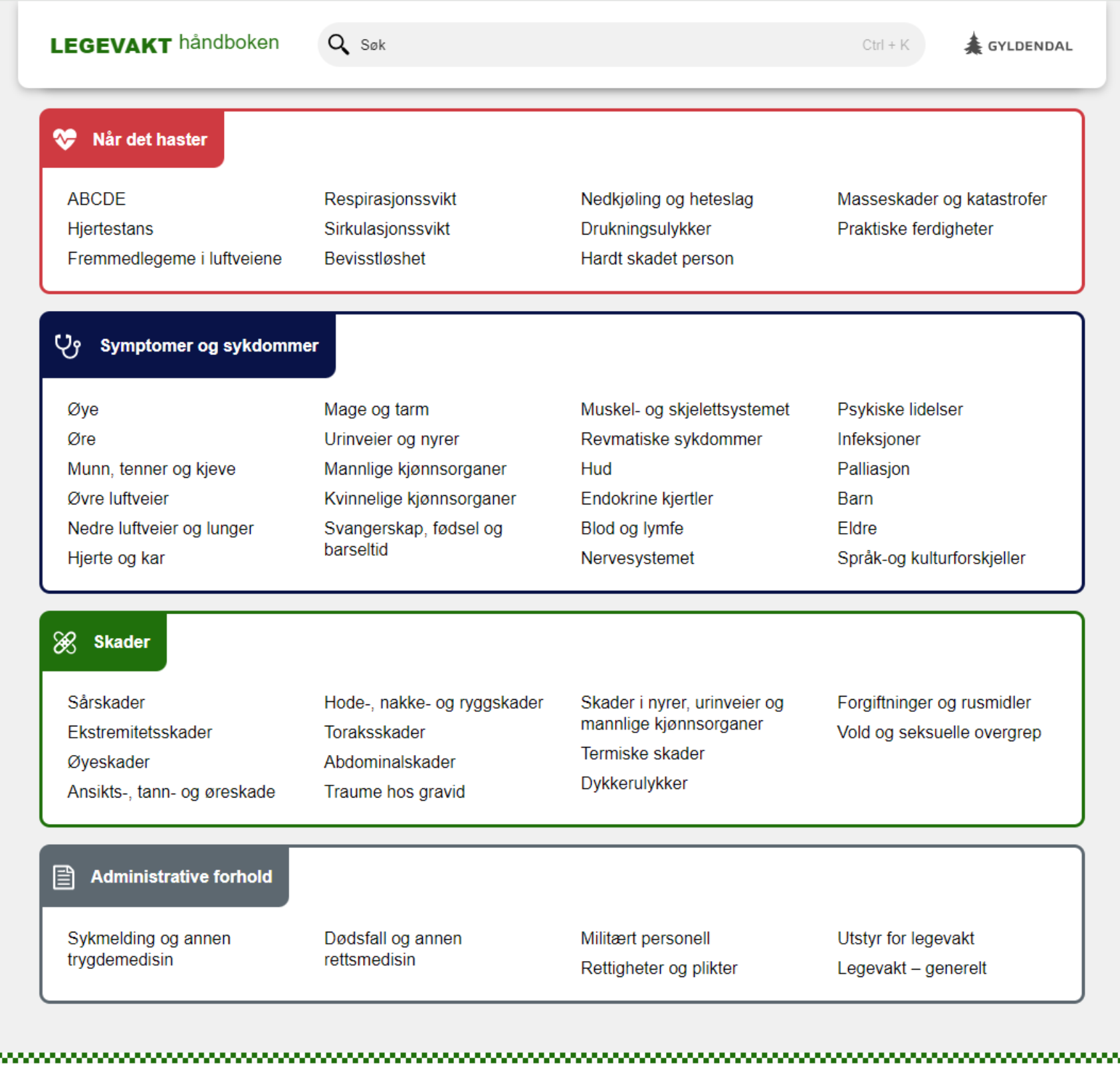 NKLM, Skjermdump fra lvh.no., Legevakthåndboken i ny utgave, ,