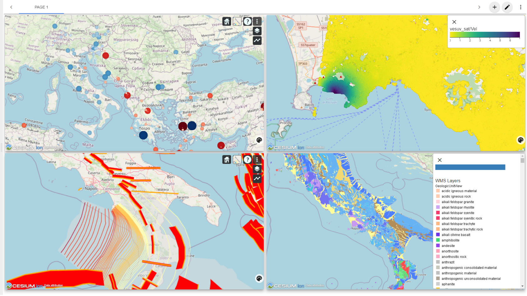 NORCE, Enlighten visualisering av data fra e-infrastrukturen EPOS: Use case 'Geo-scientific data around Vesuvius volcano'., Env enl data from ICS C, , 