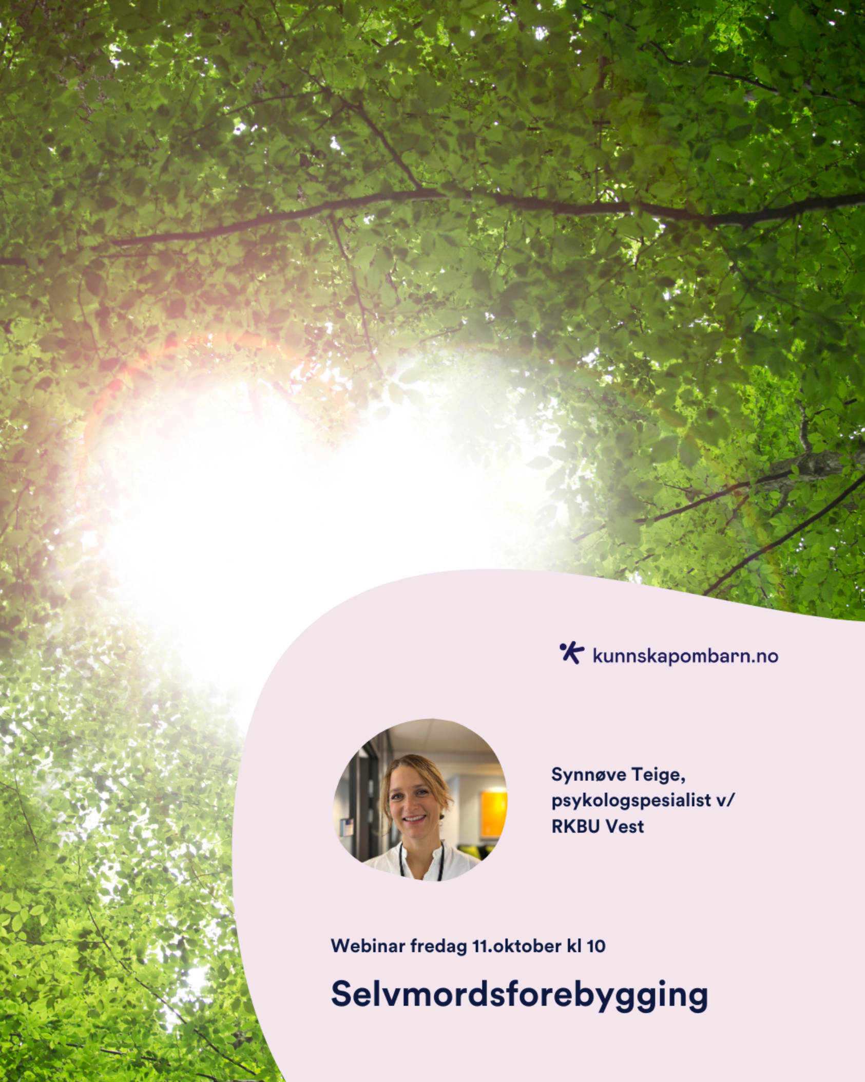 , , Webinar Synnøve Teige selvmordsforebygging 1080 x 1350 px, ,