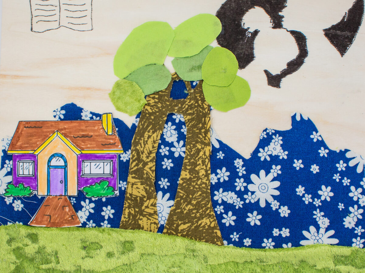 , Tekst og collage hentet fra utstillingen Kreativ sammen som du kan se på Kunstgarasjen i Bergen 19. oktober-5.november, NOR2 10 artwork, ,