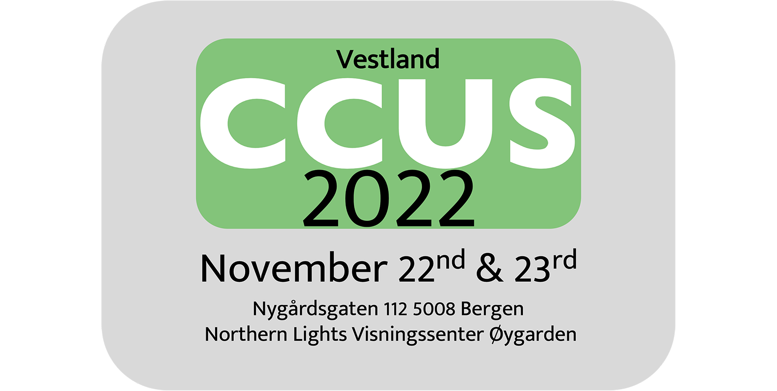 Vestland CCUS2022 logo