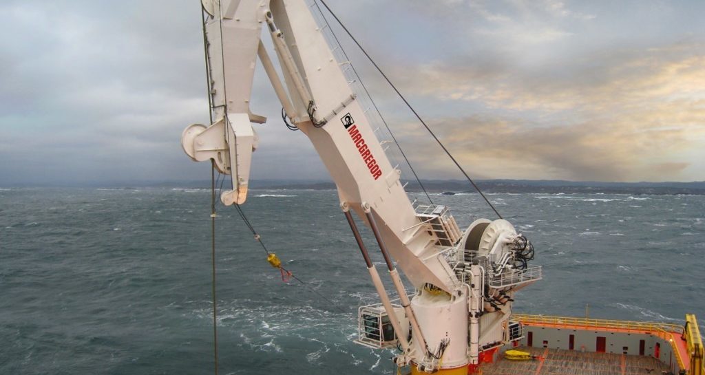 , Illustration Photo: MacGregor., Kranfraslide, <p>MacGregor</p>, Offshore crane